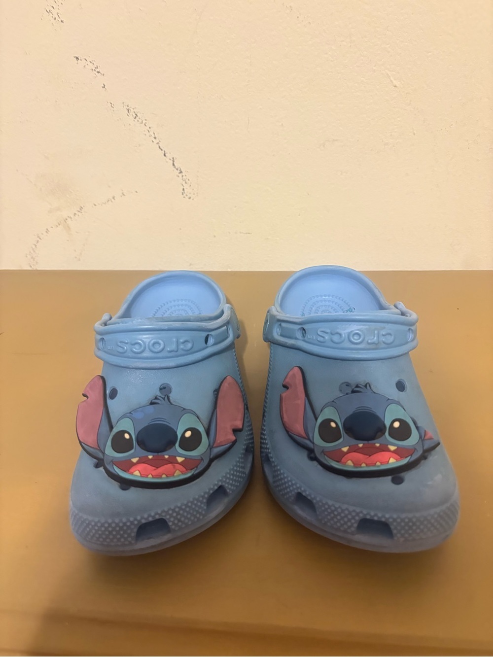 CROCS Kids Light Blue Clog Sneakers with Stitch Character